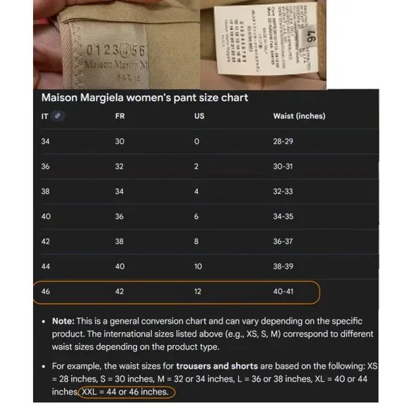 Maison Margiela Beige Dress Pants Wool Size IT 46 High Rise - Picture 15 of 16